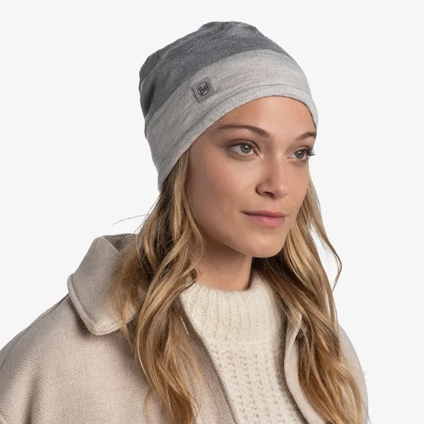 Buff Zimska kapa MERINO MOVE BEANIE LIGHT GREY 