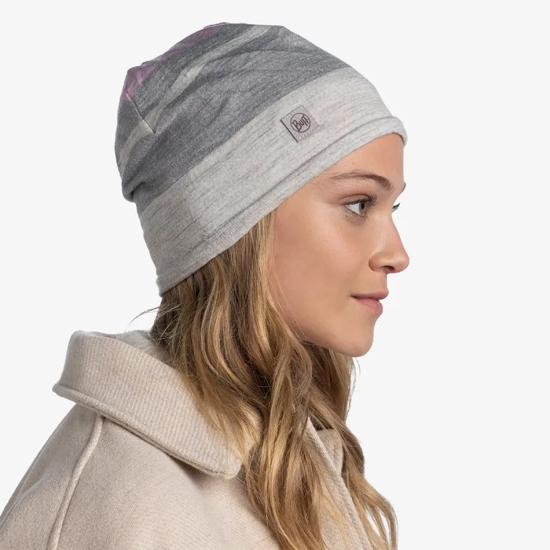 Buff MERINO MOVE BEANIE LIGHT GREY 