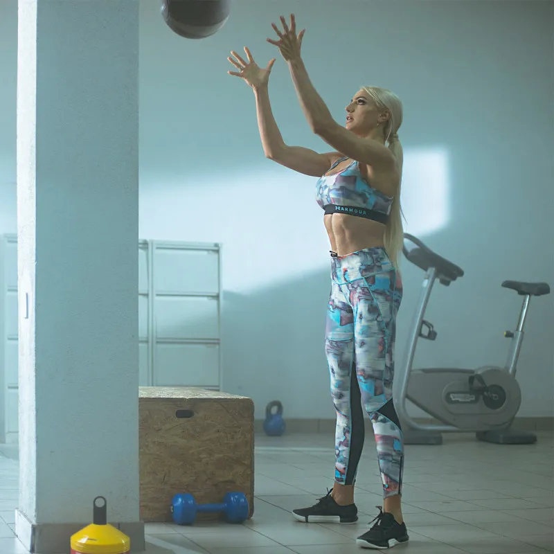 Under Armour Armour Mid Crossback Printed Bra 