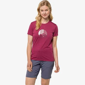 Jack Wolfskin T-shirt CROSSTRAIL GRAPHIC T W 