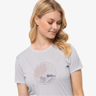 JACK WOLFSKIN T-SHIRT CROSSTRAIL GRAPHIC T W 