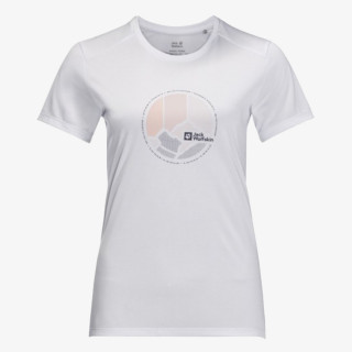 JACK WOLFSKIN T-SHIRT CROSSTRAIL GRAPHIC T W 