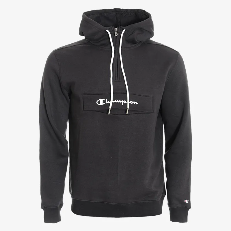 Champion HOODED HALF ZIP SWEATSHIRT 