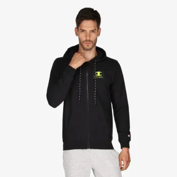 Champion MAJICA S KAPULJAČOM NA PATENT RUBBER LOGO FULL ZIP 