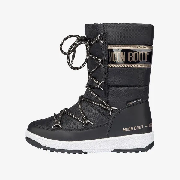 ČIZME MOON BOOT JR G.QUILTED WP BLACK/COPPER 