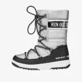 MOON BOOT MOON BOOT JR G.QUILTED WP SILVER/BLACK 