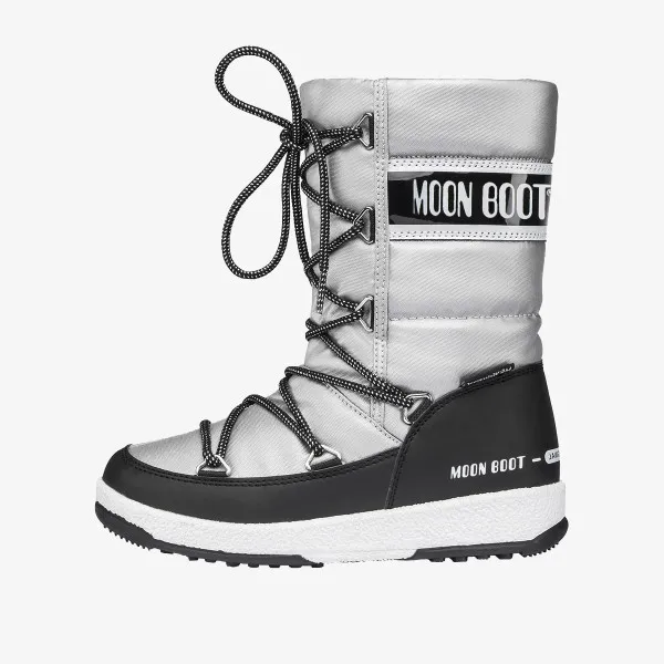 MOON BOOT MOON BOOT JR G.QUILTED WP SILVER/BLACK 