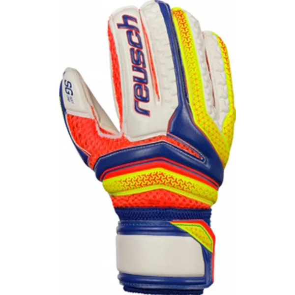 Reusch Golmanske rukavice SERATHOR SG FINGER SUPP.JR. BLUE/YELLOW 