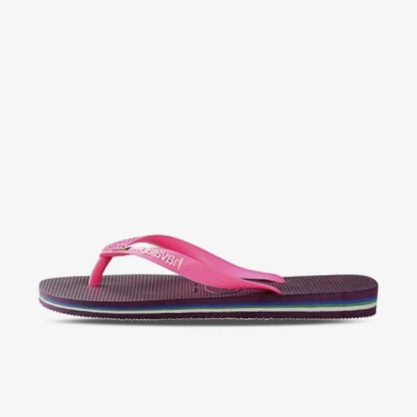 HAVAIANAS Japanke HAV. BRASIL LOGO AUBERGINE 