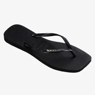 HAVAIANAS SLIM SQUARE LOGO METALLIC 