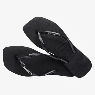 HAVAIANAS SLIM SQUARE LOGO METALLIC 
