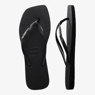 HAVAIANAS SLIM SQUARE LOGO METALLIC 