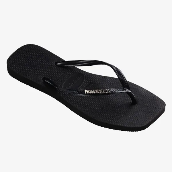 HAVAIANAS SLIM SQUARE LOGO METALLIC 