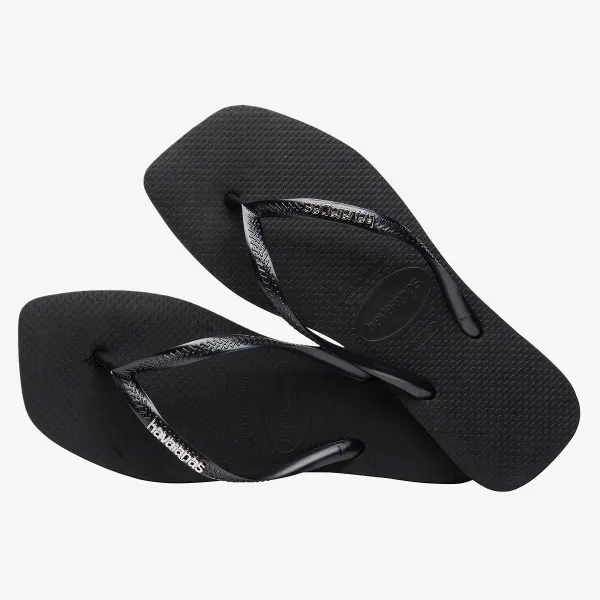 HAVAIANAS SLIM SQUARE LOGO METALLIC 