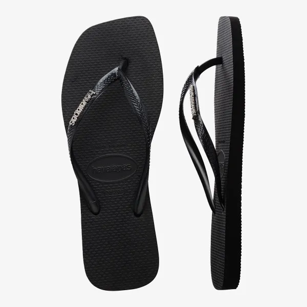 HAVAIANAS SLIM SQUARE LOGO METALLIC 