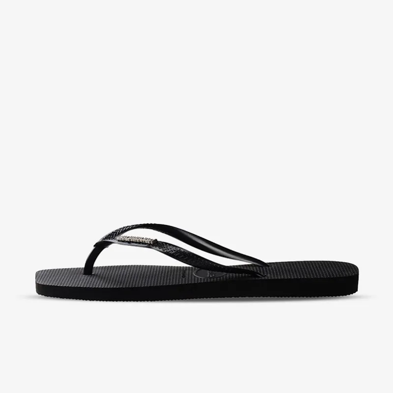 HAVAIANAS SLIM SQUARE LOGO METALLIC 