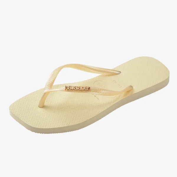 HAVAIANAS SLIM SQUARE LOGO METALLIC 