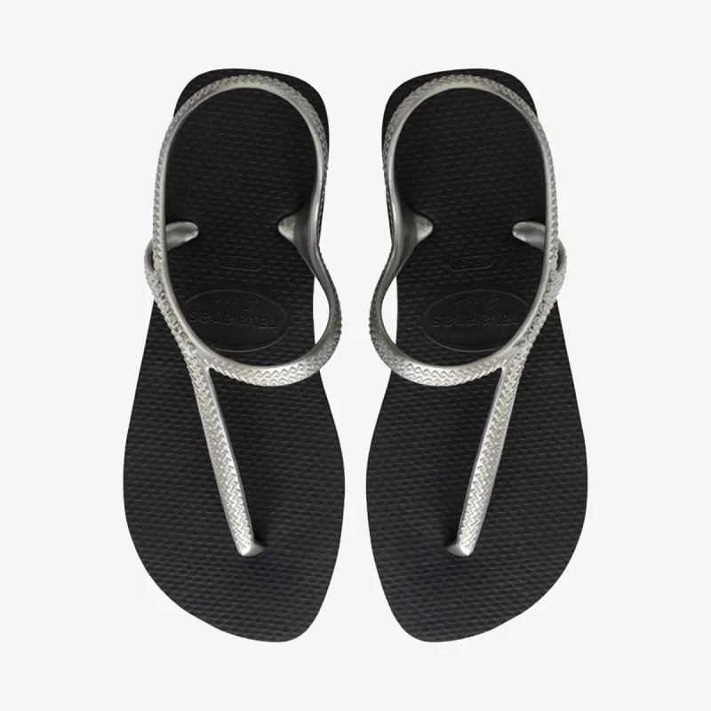 HAVAIANAS FLASH URBAN BLACK SILVER 