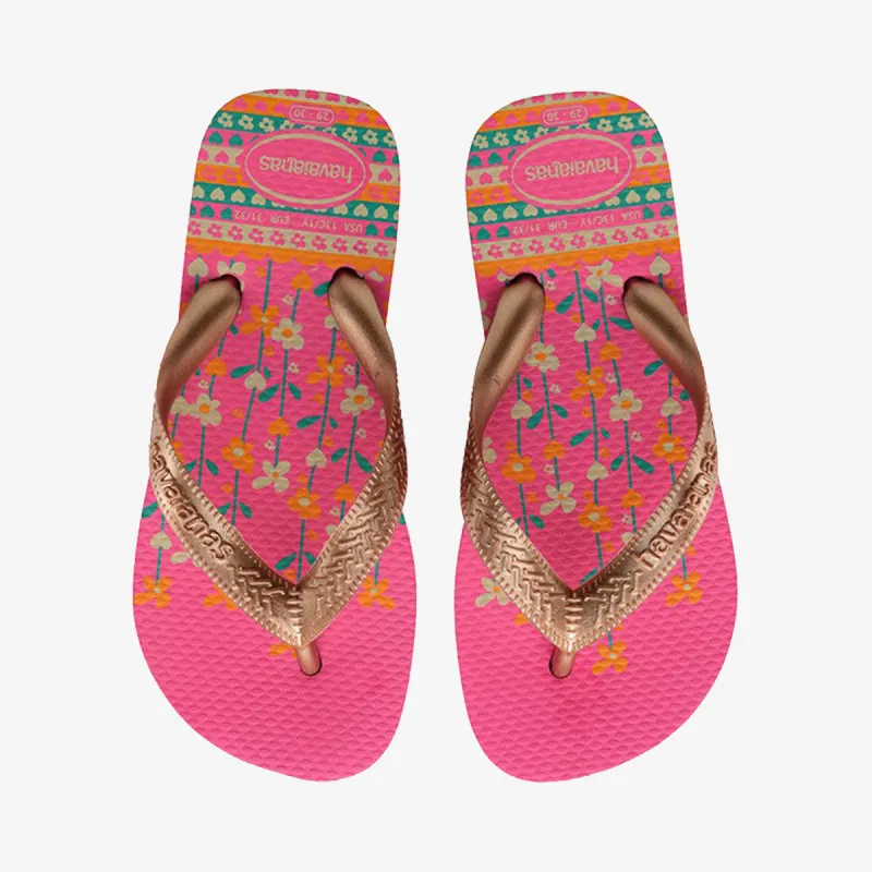HAVAIANAS KIDS FLORES SHOCK PINK RO 