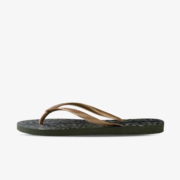 HAVAIANAS SLIM ANIMALS GREEN OLIVE 