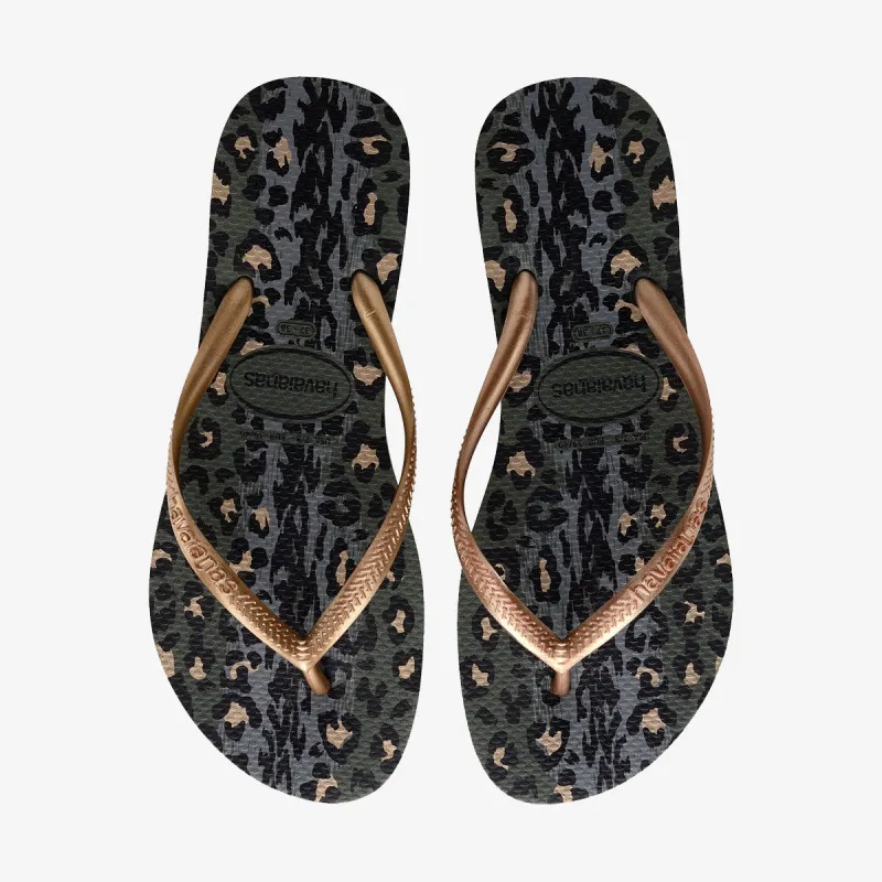 HAVAIANAS SLIM ANIMALS GREEN OLIVE 