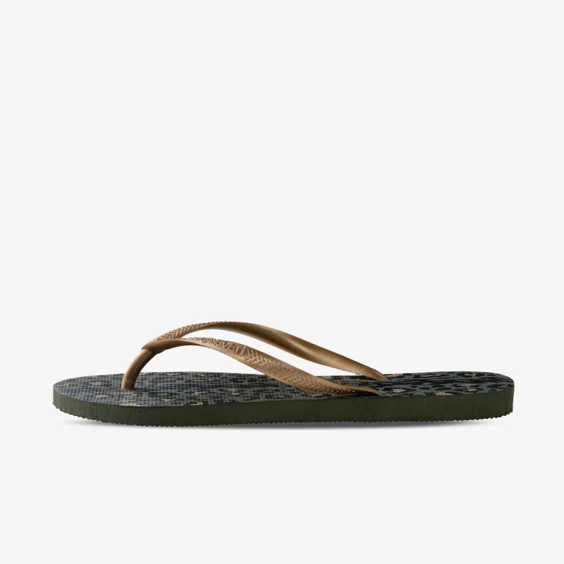 HAVAIANAS SLIM ANIMALS GREEN OLIVE 