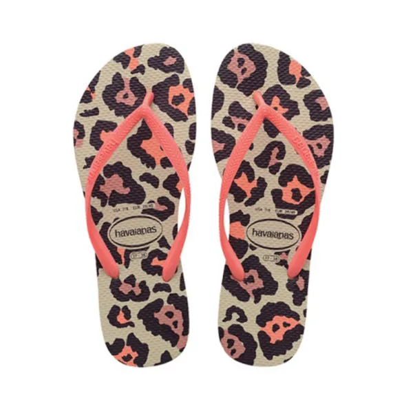 HAVAIANAS Japanke HAV. SLIM ANIMALS BEIGE/CORAL NEW 