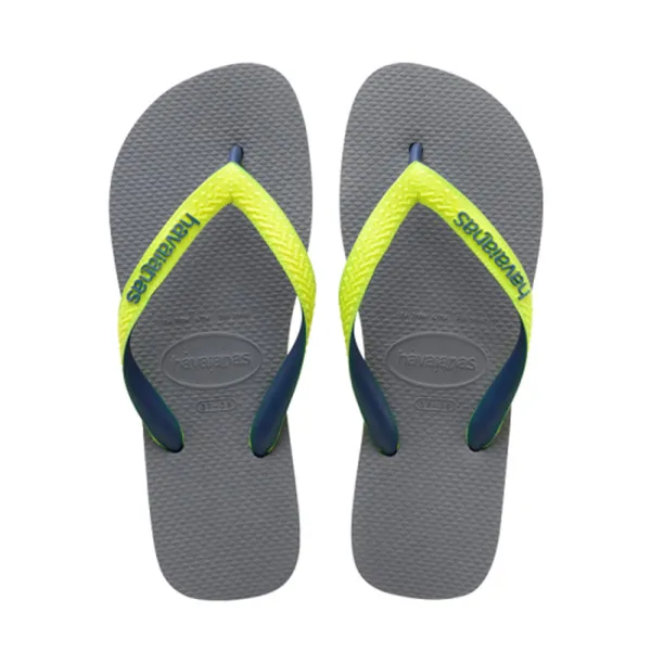 HAVAIANAS TOP MIX STEEL GREY/LED YELLOW FLUOR 