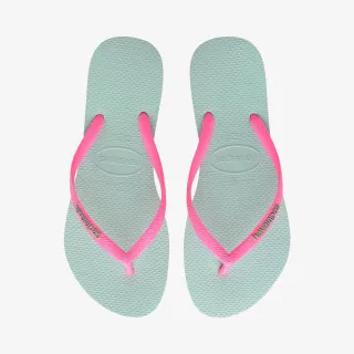 HAVAIANAS SLIM LOGO MENTHA GREEN 