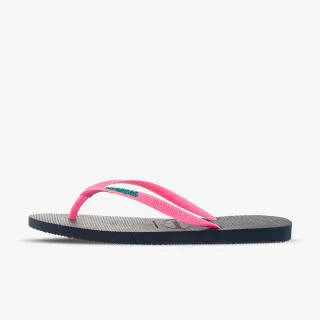 HAVAIANAS HAVAIANAS SLIM LOGO NAVY 