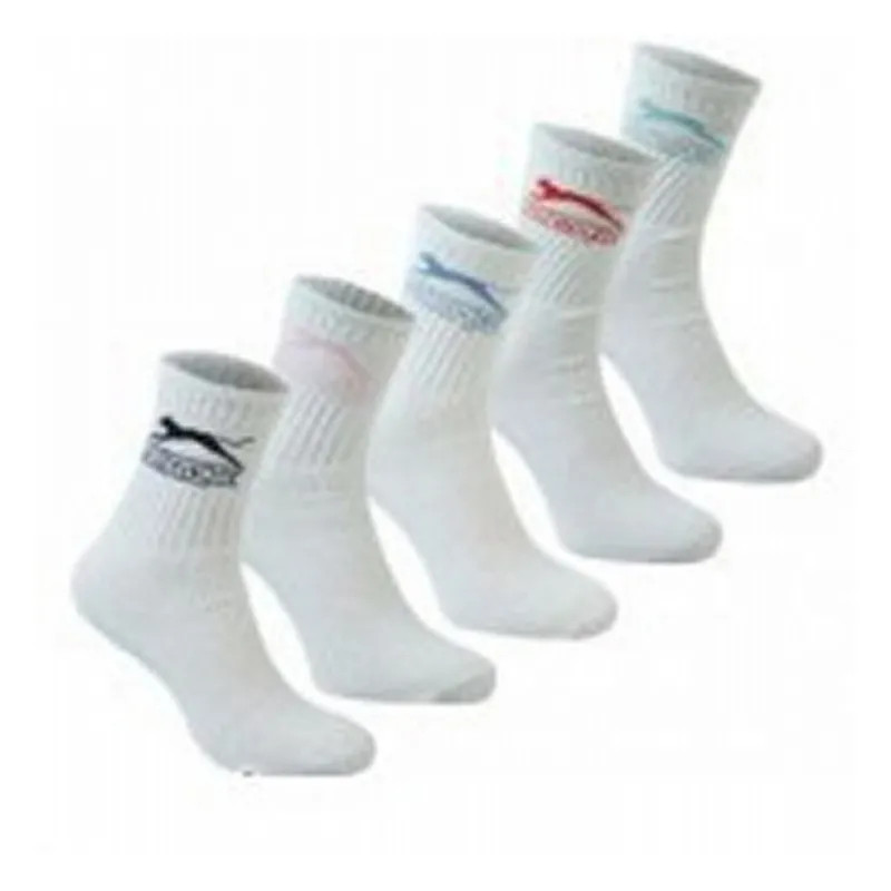 Slazenger 5PK CREW SOCK 10 WHITE 