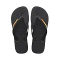 HAVAIANAS LOGO METALLIC BLACK/BLACK 