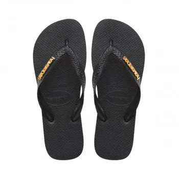 HAVAIANAS JAPANKE LOGO METALLIC BLACK/BLACK 
