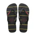 HAVAIANAS HAV. TOP STRIPES LOGO BLACK/BLACK/RED 