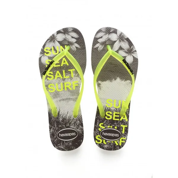 HAVAIANAS SLIM PAISAGE WHITE/YELLOW 