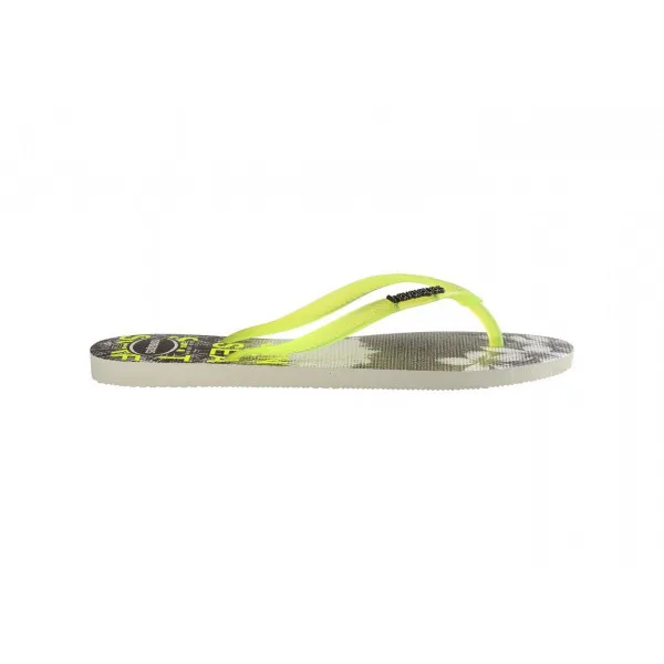 HAVAIANAS Japanke SLIM PAISAGE WHITE/YELLOW 