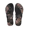 HAVAIANAS HAV. SLIM ORGANIC BLACK/DARK GREY 