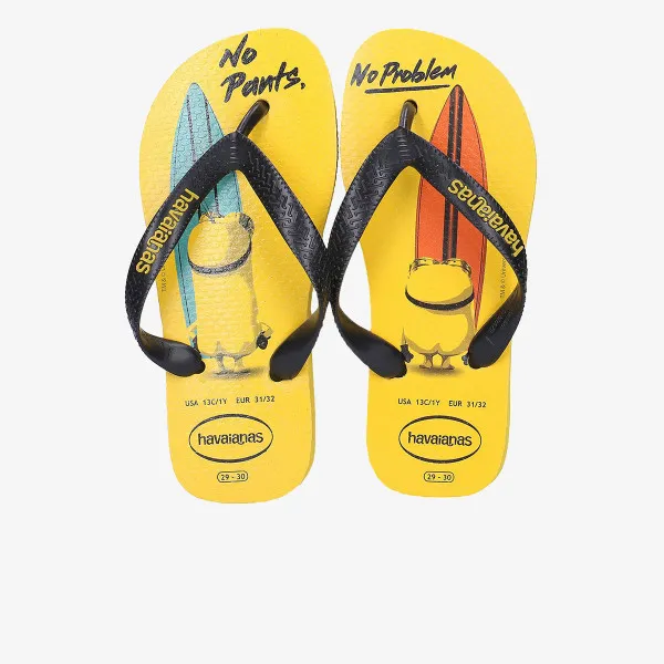 HAVAIANAS Japanke KIDS MINIONS CITRUS BLACK 