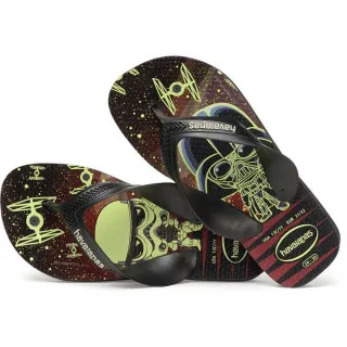 HAVAIANAS KIDS MAX STAR WARS BLACK/BLACK 