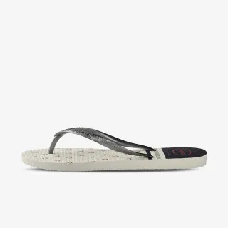 HAVAIANAS SLIM NAUTICAL WHITE GRAPH 