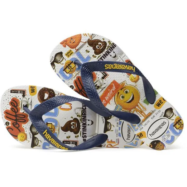 HAVAIANAS Japanke KIDS EMOJI MOVIE WHITE 