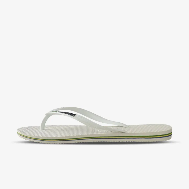 HAVAIANAS SLIM BRASIL LOGO WHITE 