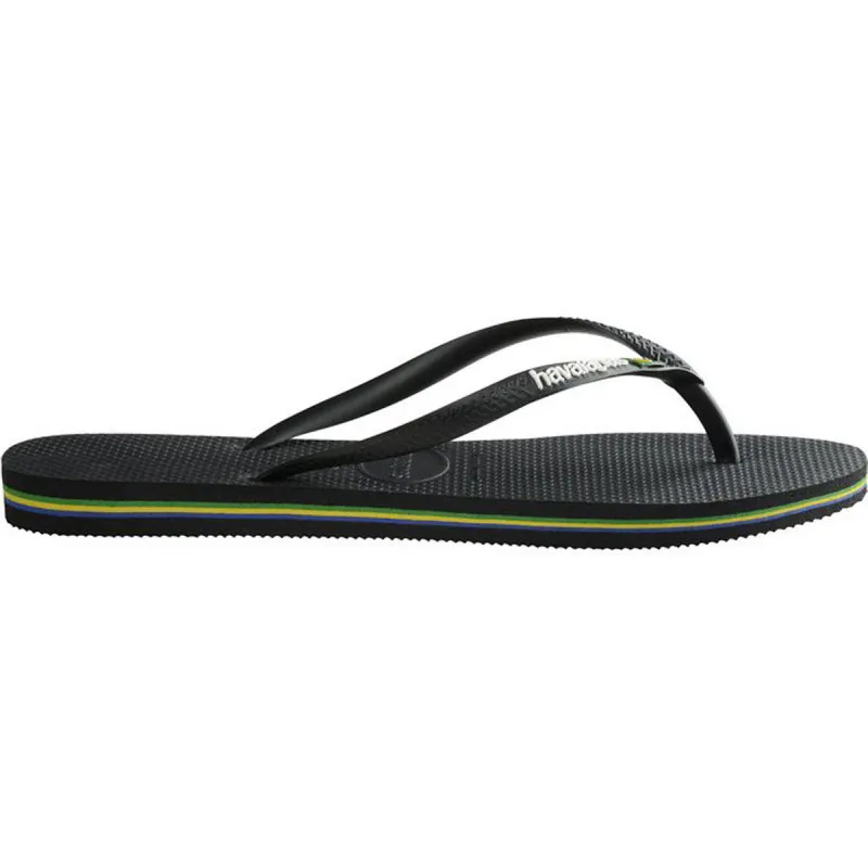 HAVAIANAS SLIM BRASIL LOGO BLACK 
