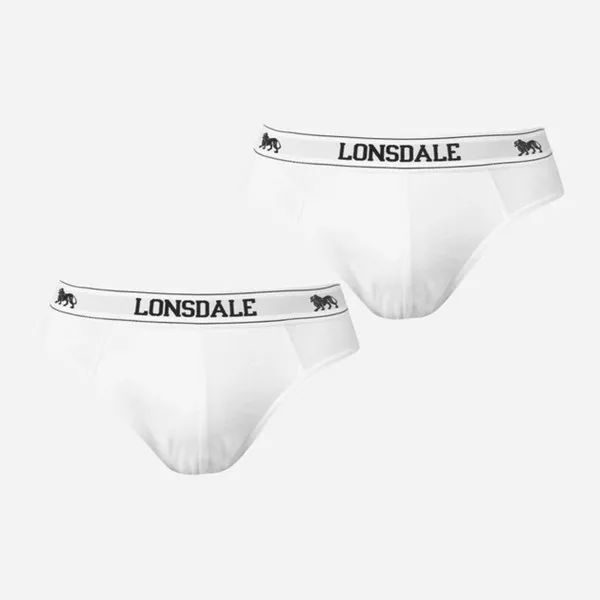 Lonsdale Donje rublje 2 PK BRIEF SN40 WHITE 