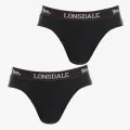 Lonsdale 2 PK BRIEF SN40 BLACK 