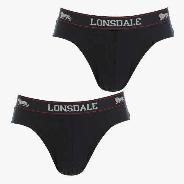 Lonsdale 2 PK BRIEF SN40 BLACK 