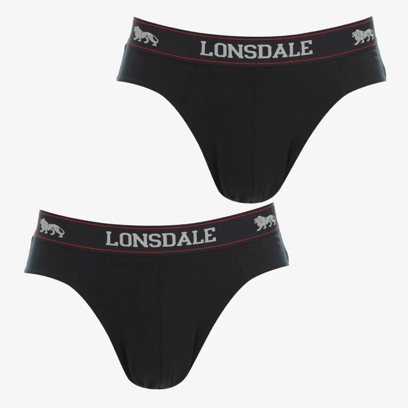 Lonsdale 2 PK BRIEF SN40 BLACK 