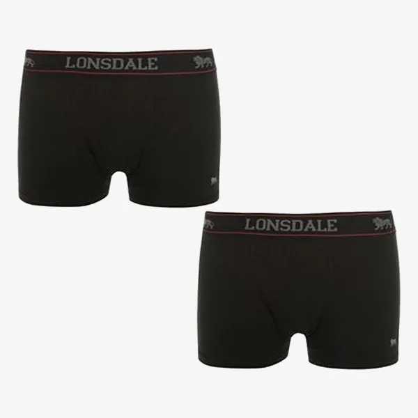 Lonsdale Donje rublje 2PK TRUNK SN40 BLACK 