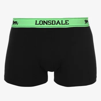 Lonsdale Donje rublje 2PK TRUNK SN40 BLACK/FL GREEN 