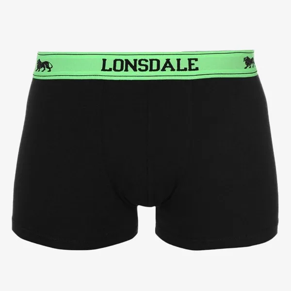 Lonsdale Donje rublje 2PK TRUNK SN40 BLACK/FL GREEN 